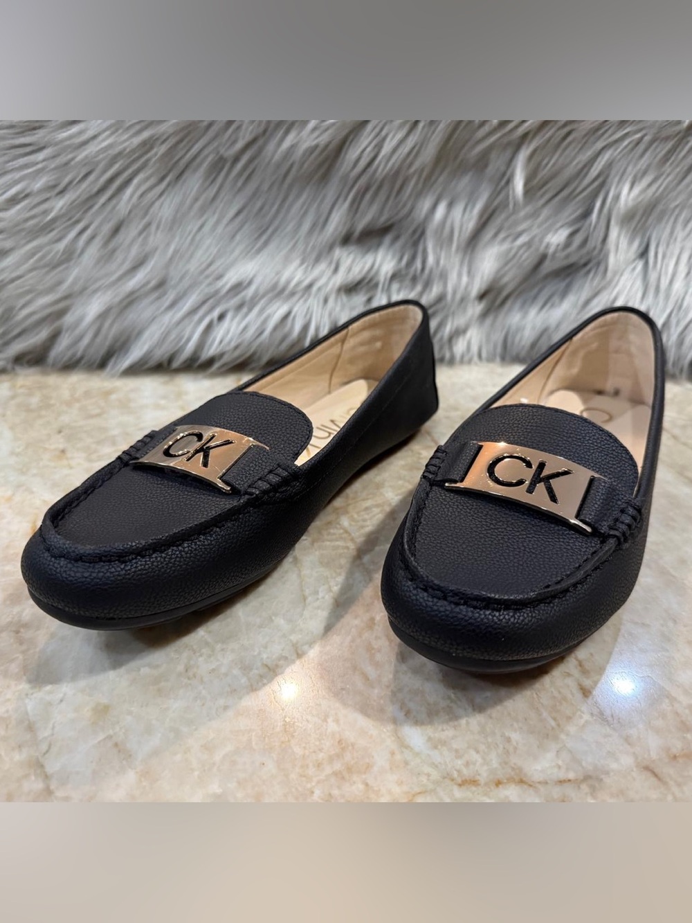 NEW Calvin Klein KCLONIE 9.5 Black 
Slip on Loafer Rare CK Logo